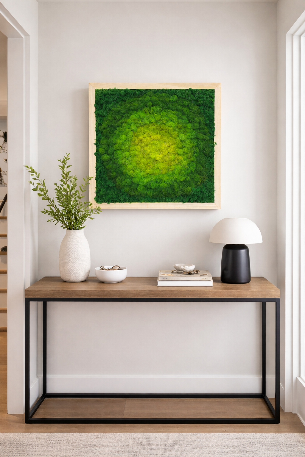 Tranquil Mandala Moss Art Frame