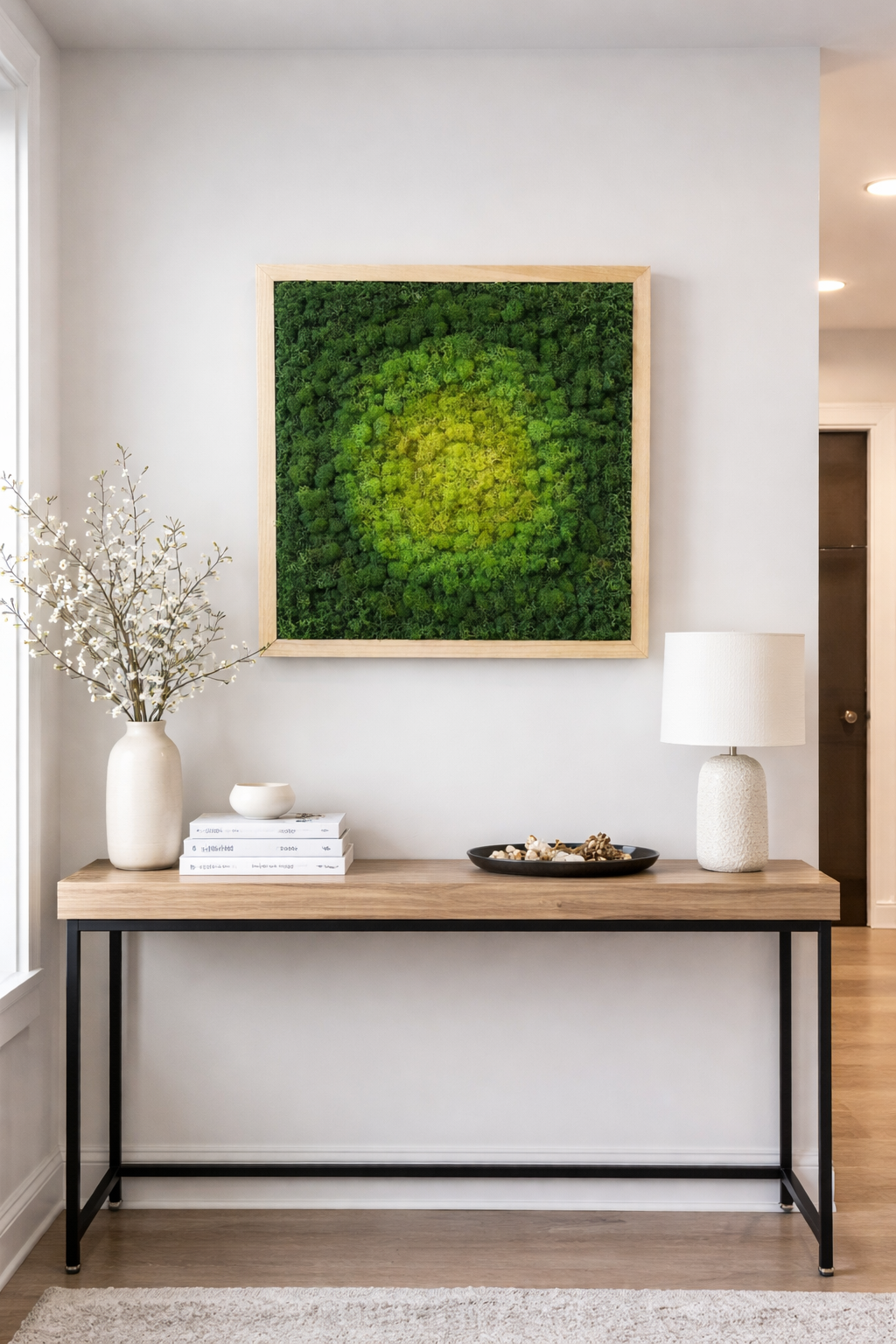 Tranquil Mandala Moss Art Frame