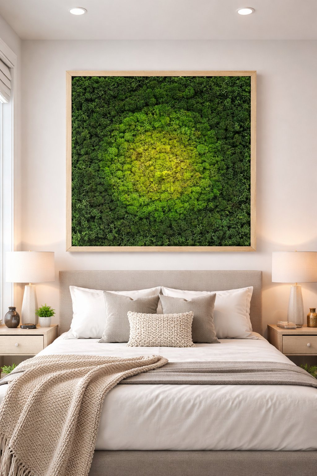 Tranquil Mandala Moss Art Frame