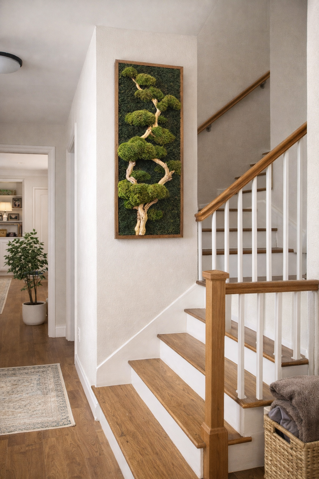 Bonsai Tree Moss Art Frame 1