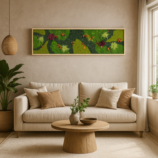 Hawaiian Islands Moss Art Frame