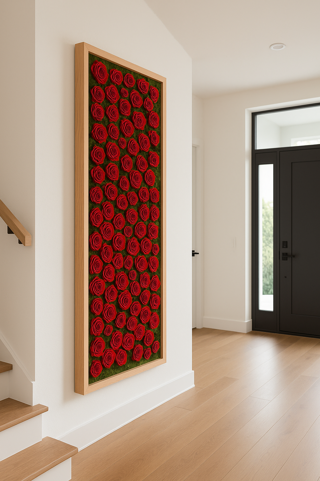 The Rose Garden Moss Art Frame