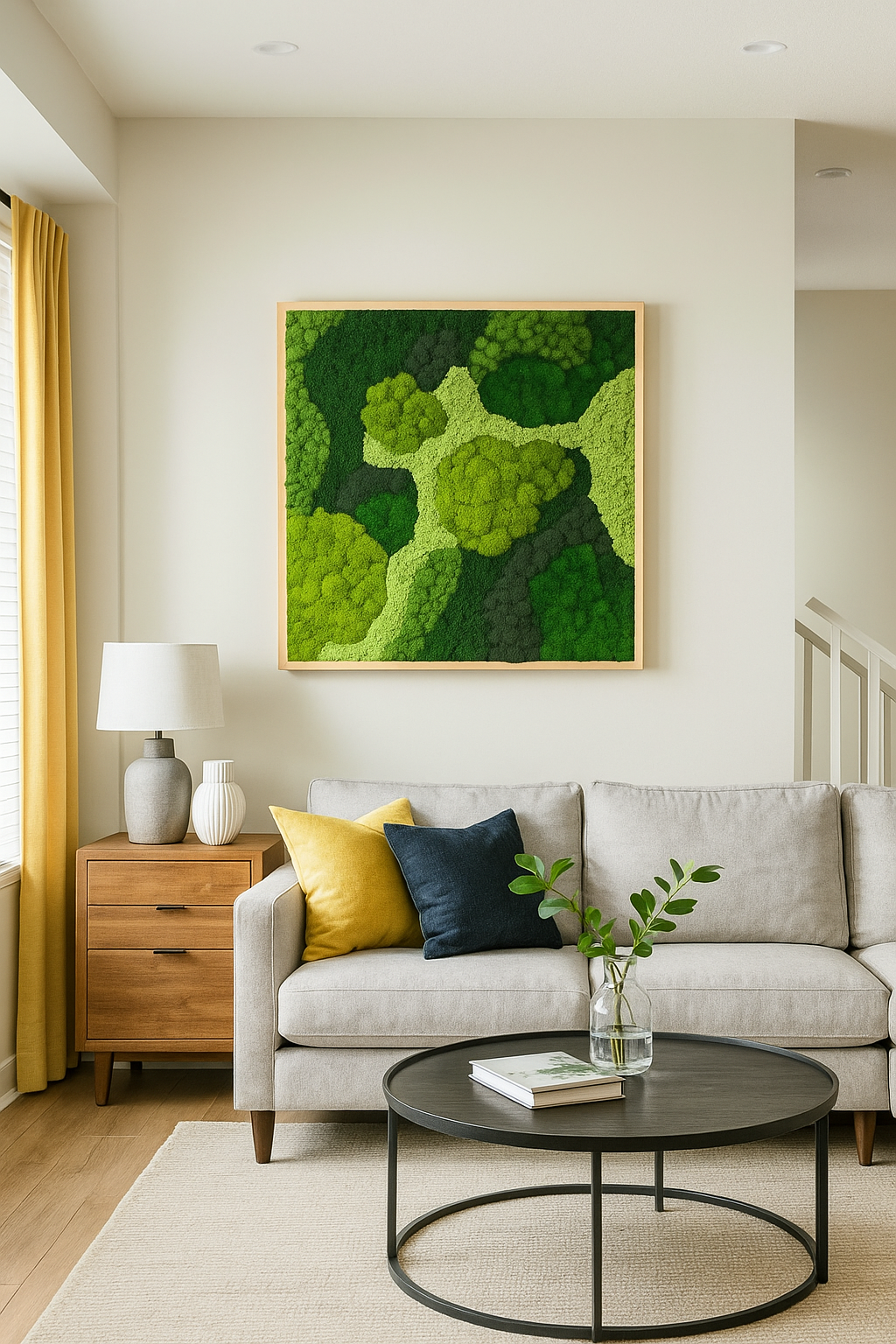 Angel's Forest Moss Art Frame