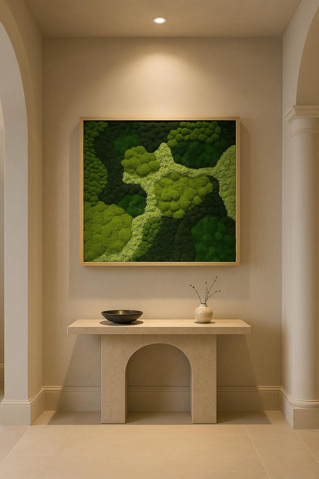 Angel's Forest Moss Art Frame