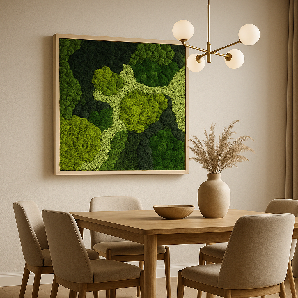 Angel's Forest Moss Art Frame