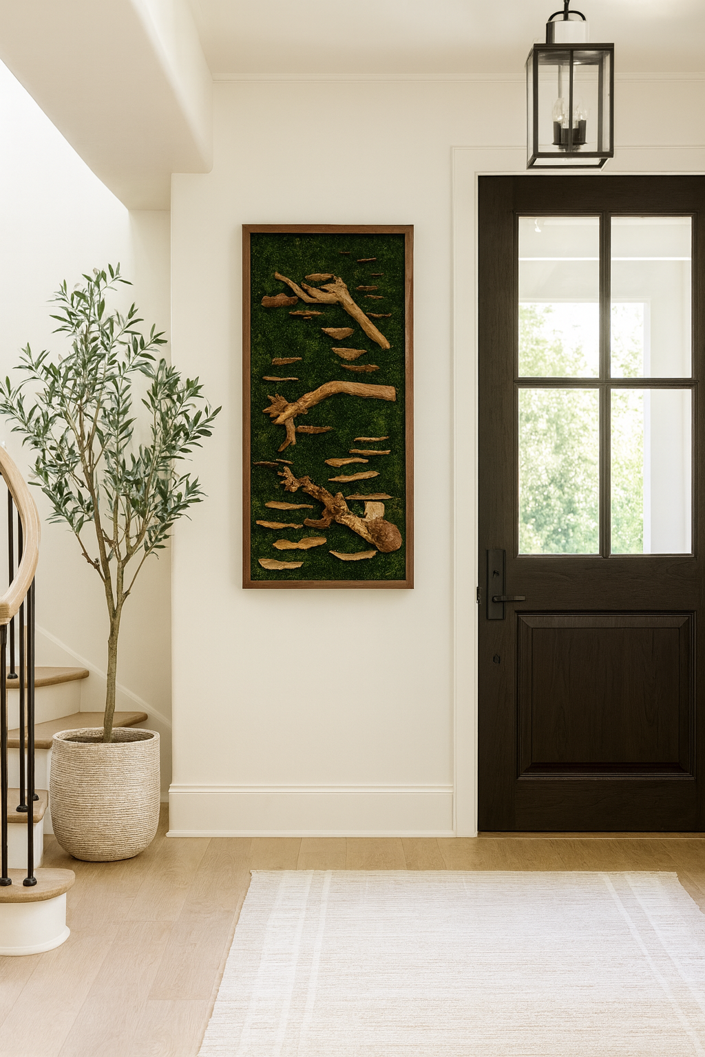 Foraged Mushroom Woodlands Moss Art Frame