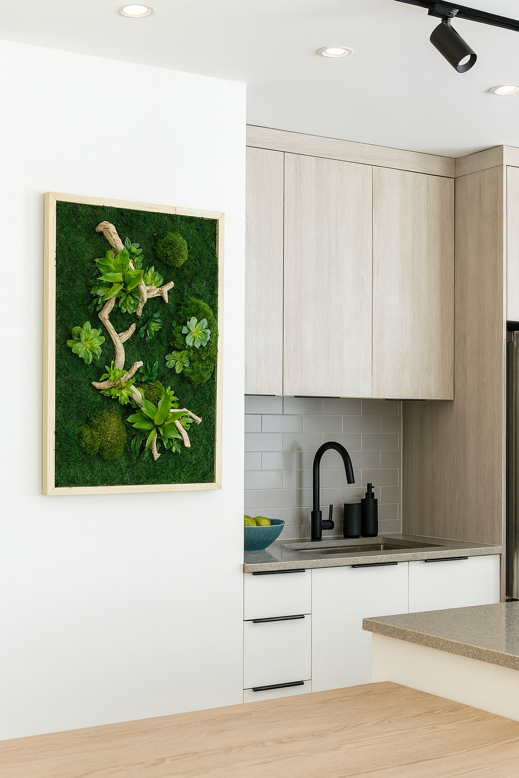 Succulent Refresh Moss Art Frame