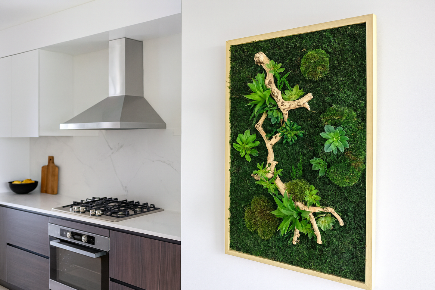 Succulent Refresh Moss Art Frame