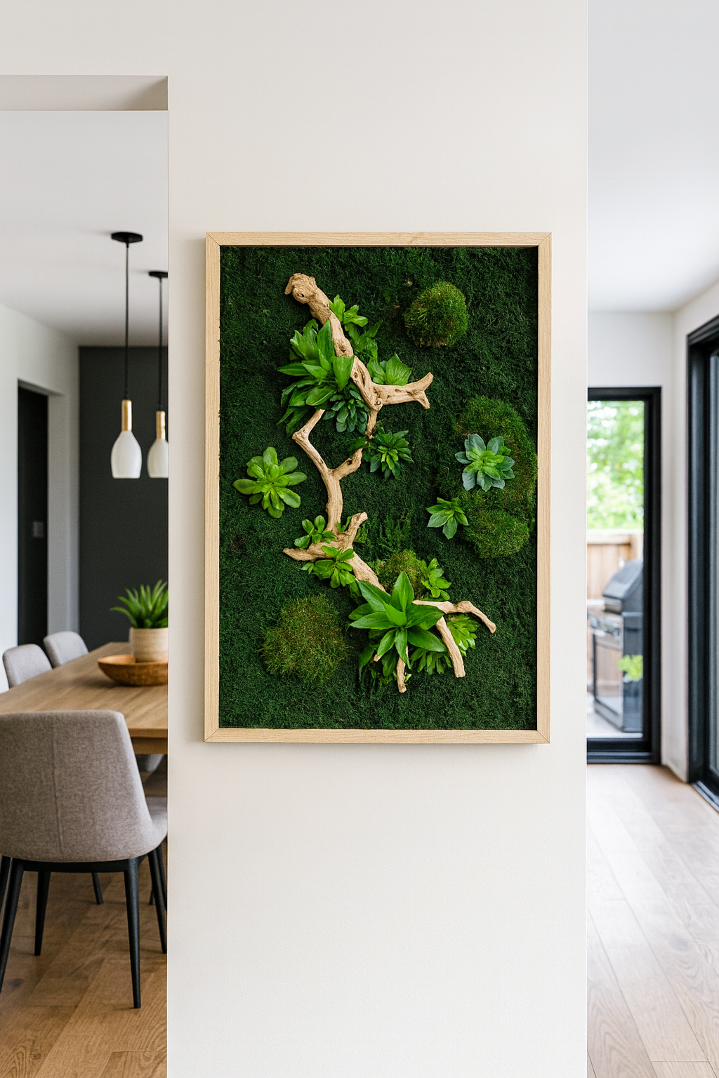 Succulent Refresh Moss Art Frame