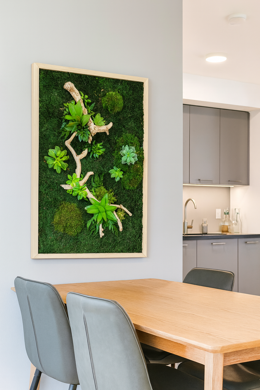 Succulent Refresh Moss Art Frame