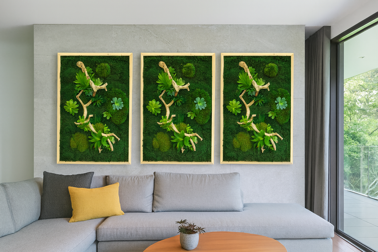 Succulent Refresh Moss Art Frame