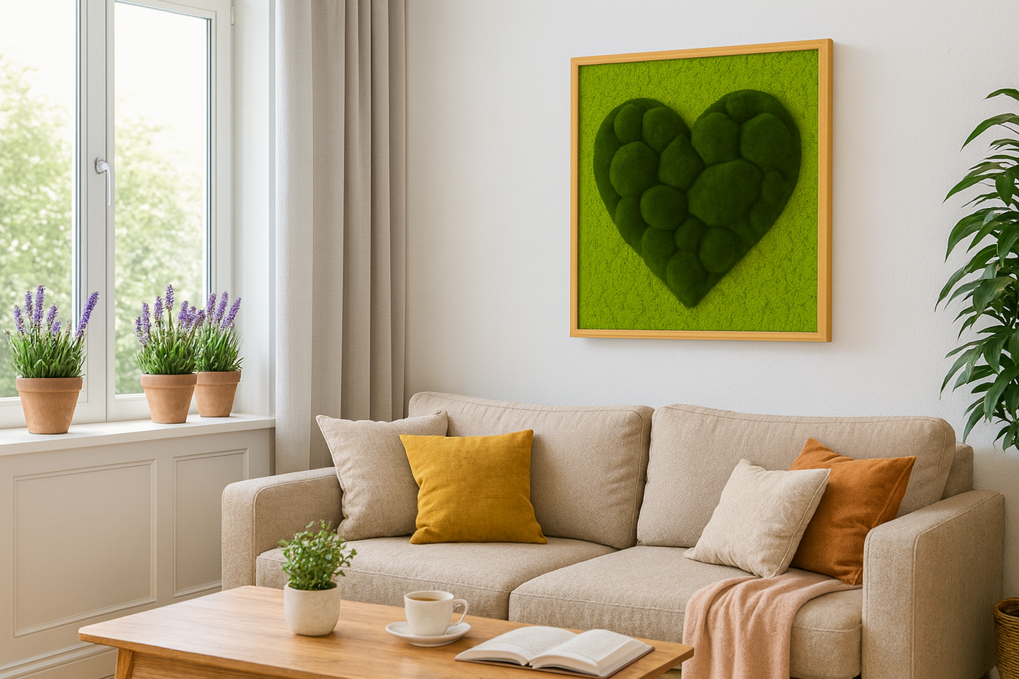 The Verdant Love Moss Art Frame