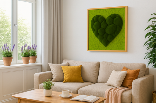 The Verdant Love Moss Art Frame