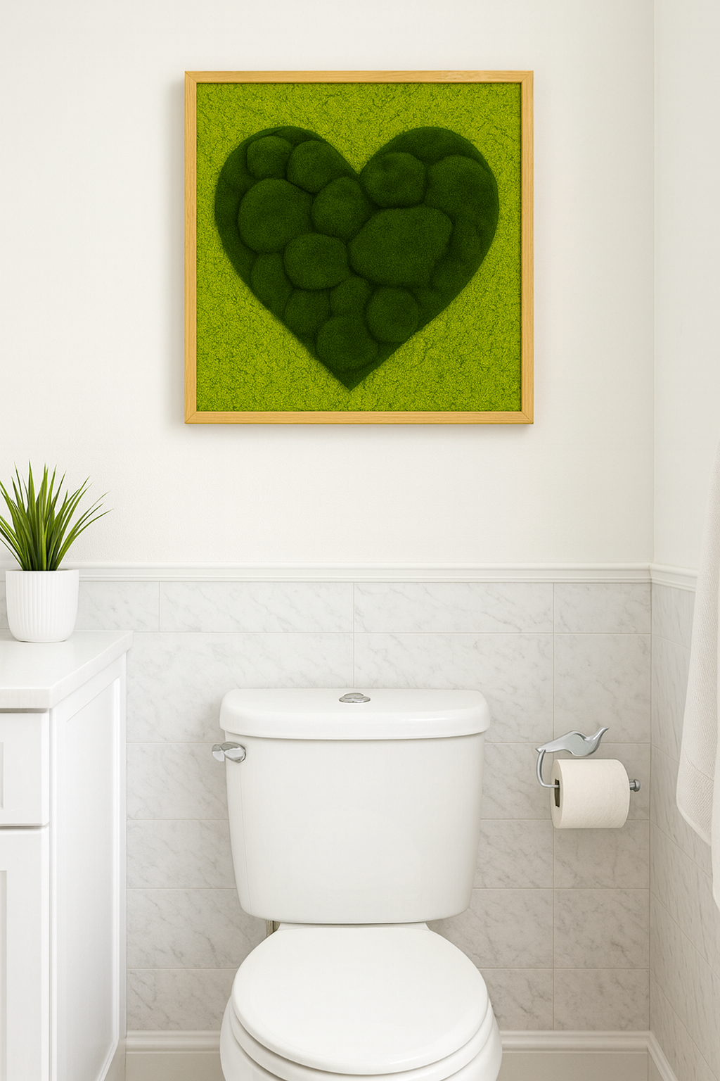 The Verdant Love Moss Art Frame
