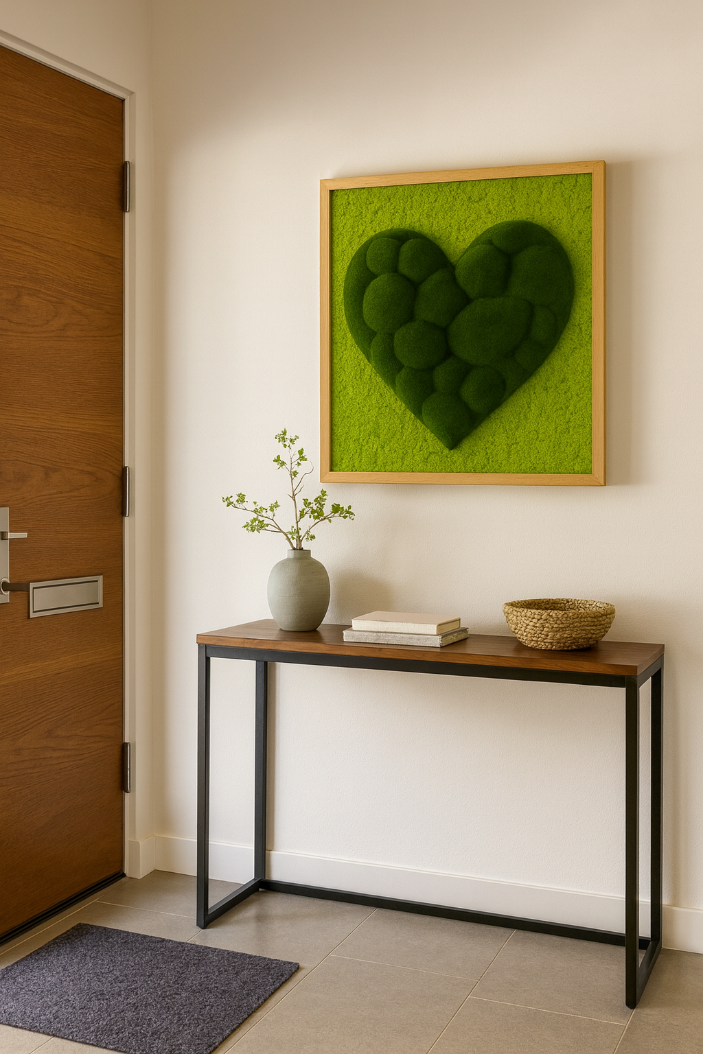 The Verdant Love Moss Art Frame