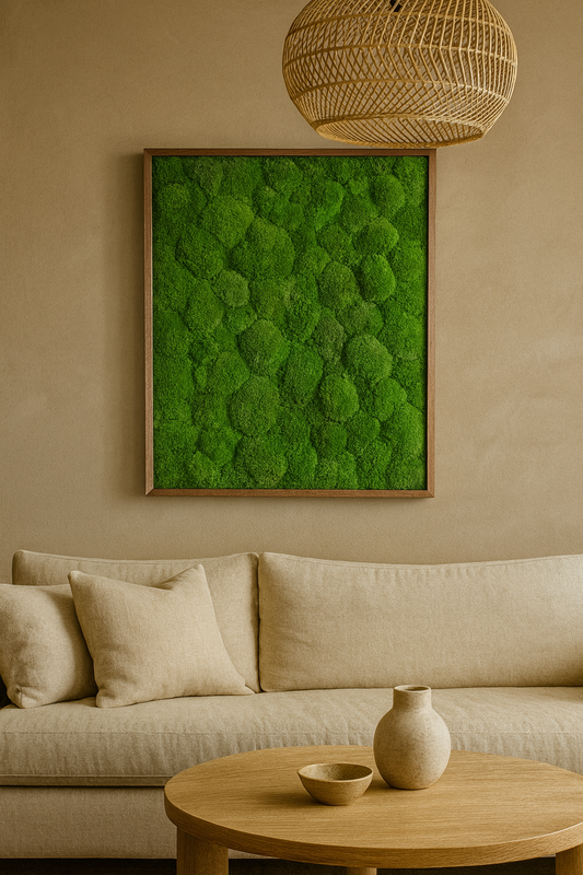 Warm Verde Moss Art Frame (One Piece)