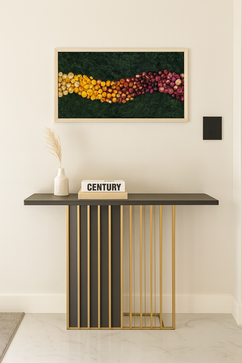 Gradient Floral Moss Art Frame
