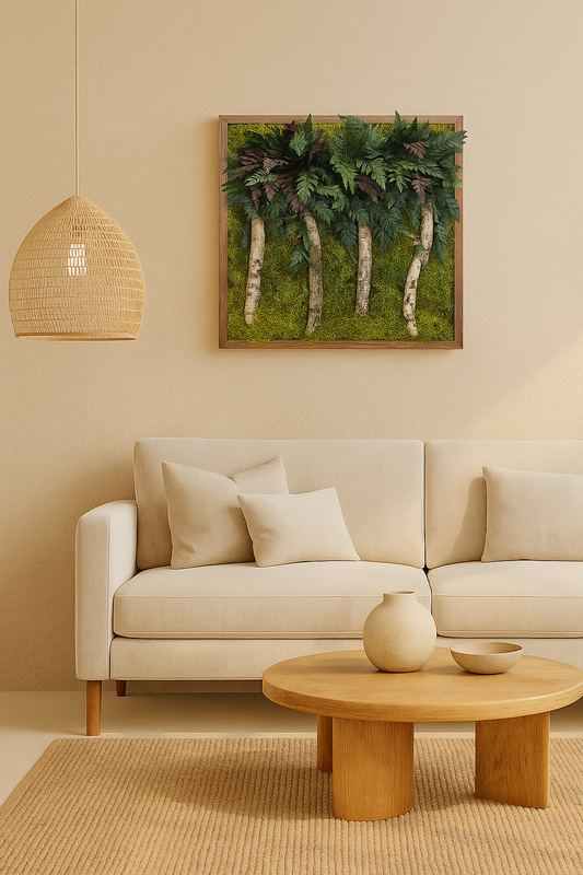 Mystic Trees Moss Art Frame