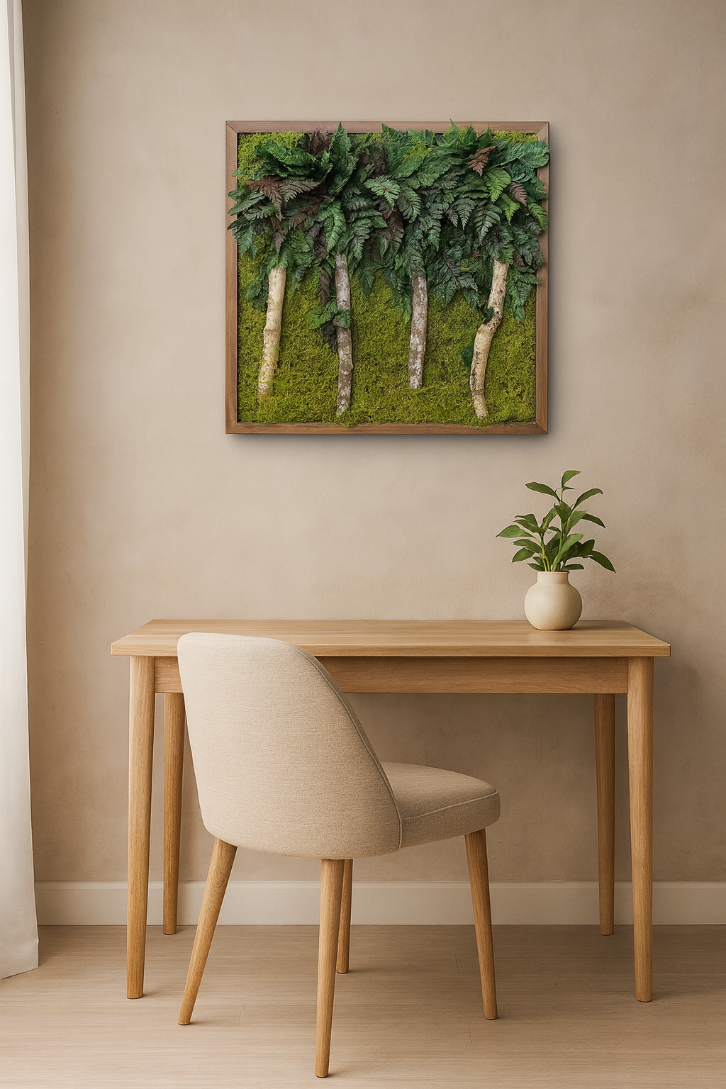 Mystic Trees Moss Art Frame
