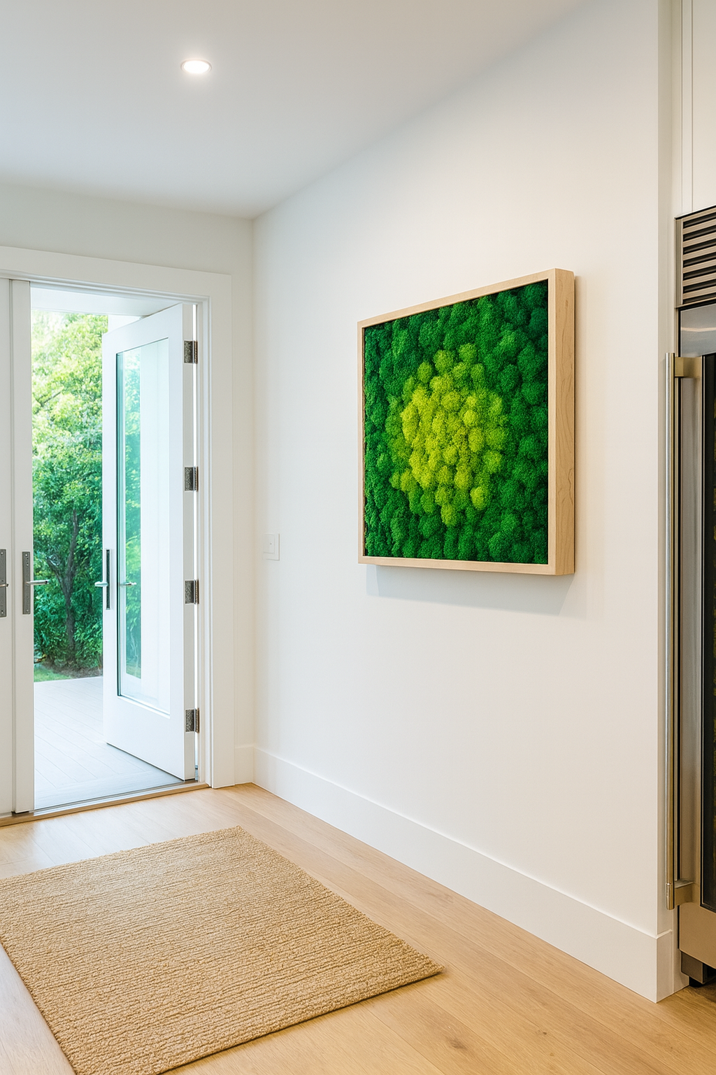 Verdant Mandala Moss Art Frame
