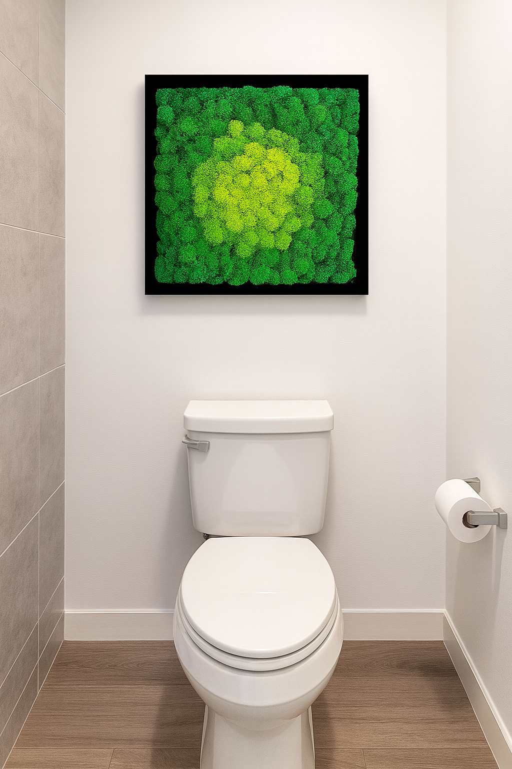 Verdant Mandala Moss Art Frame