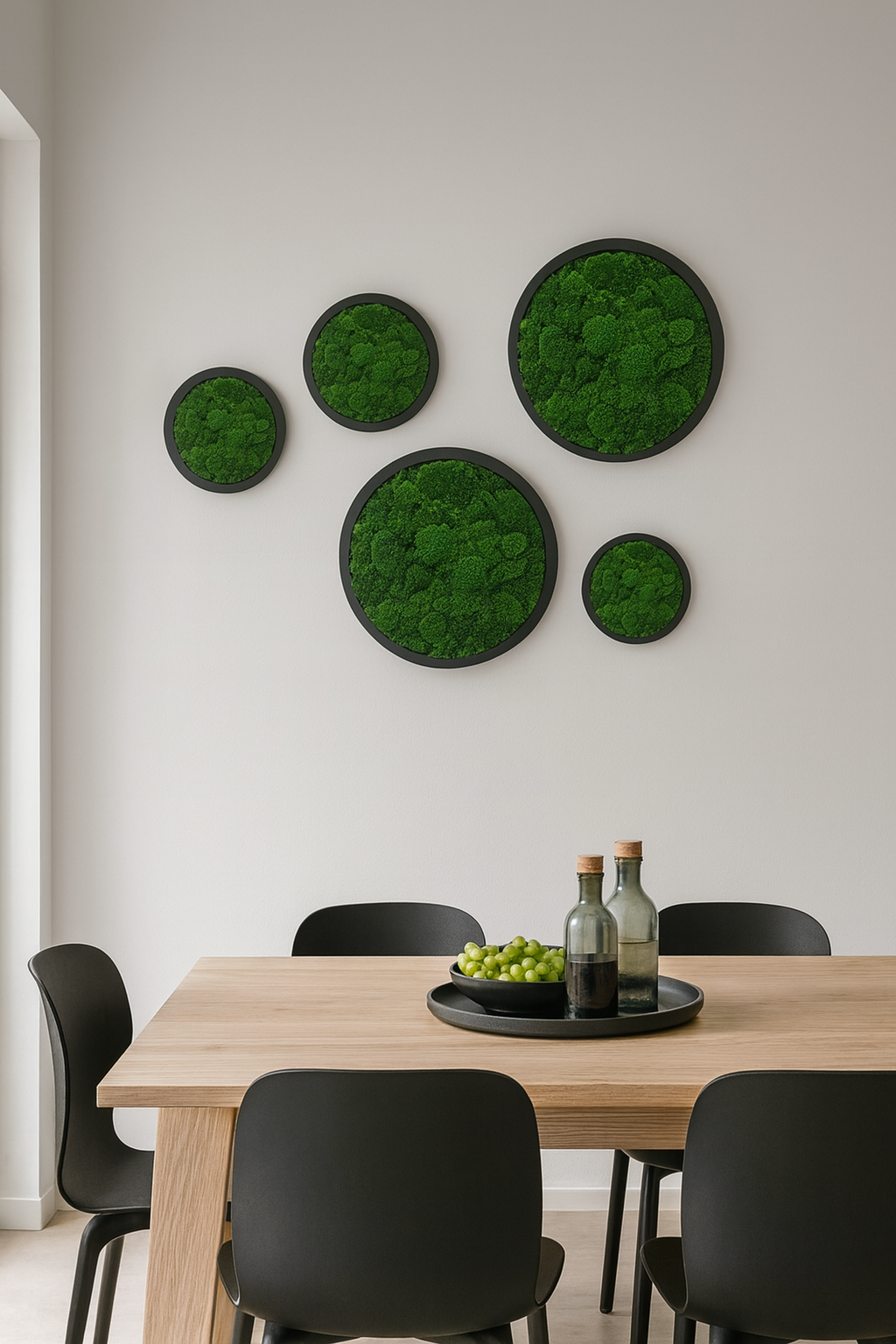 Nature’s Orbit Circle Moss Art Frame