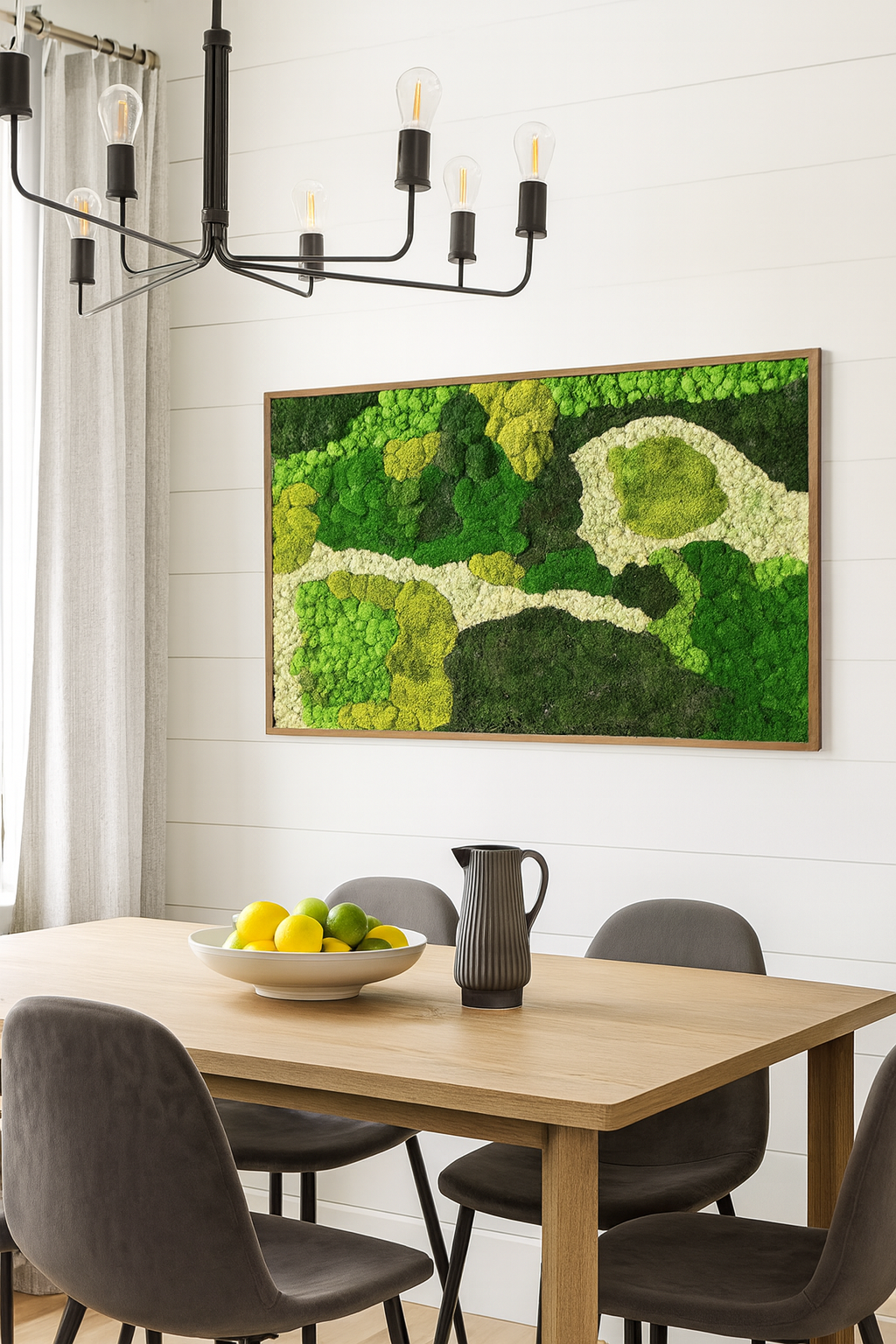 Evergreen Rivers Moss Art Frame