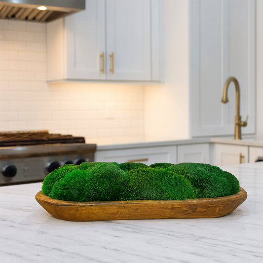 Grand Dough Moss Bowl 20 x 12 x 6"
