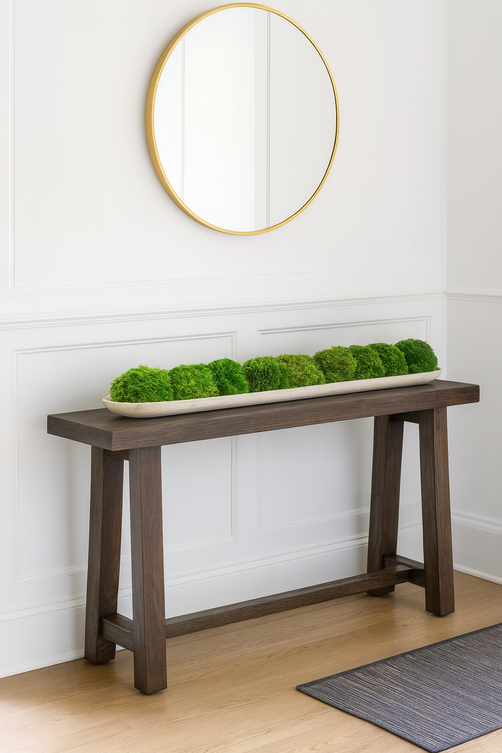 Rooted in Green Reclaimed Wood Moss Bowl