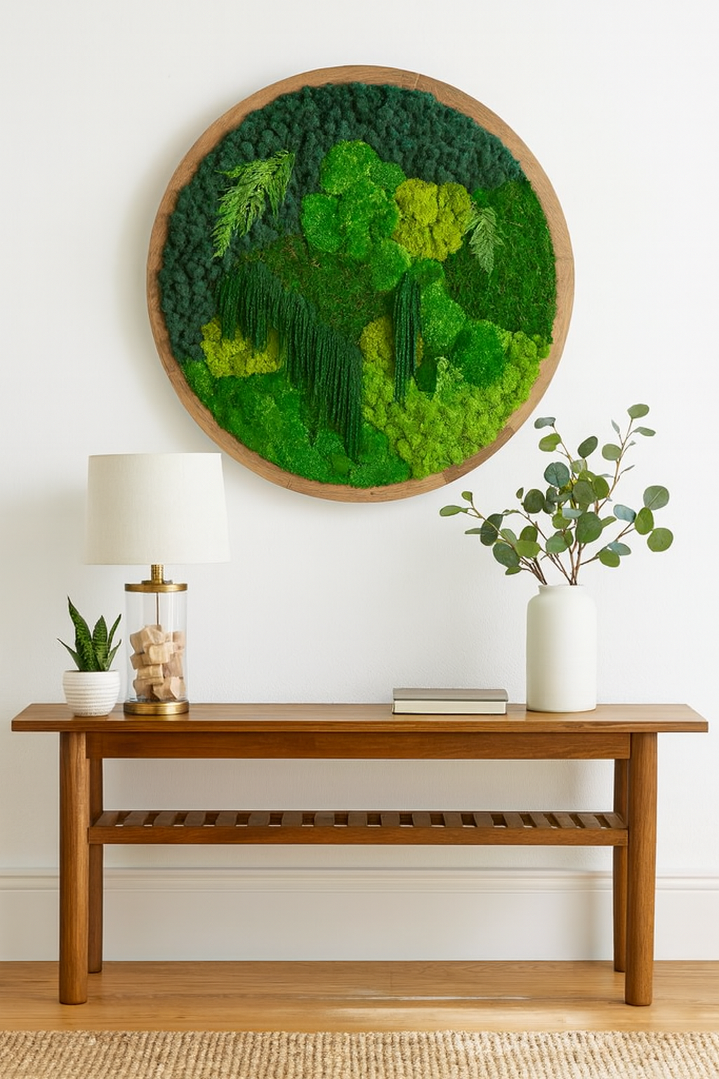 The Rainforest Sphere Circle Moss Art Frame