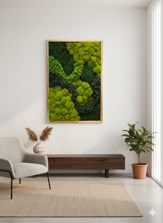 The Riverbend Moss Art Frame