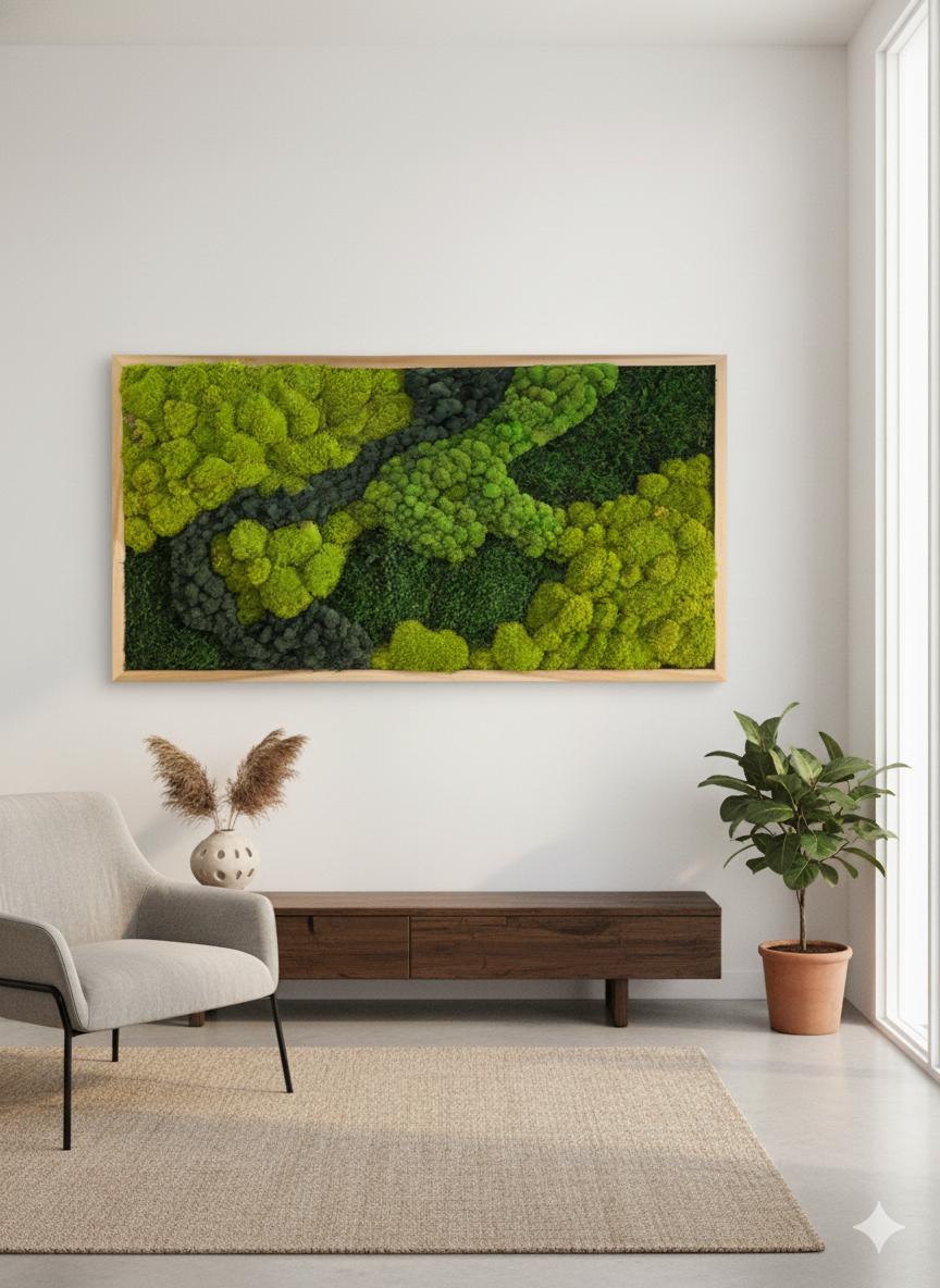 The Riverbend Moss Art Frame
