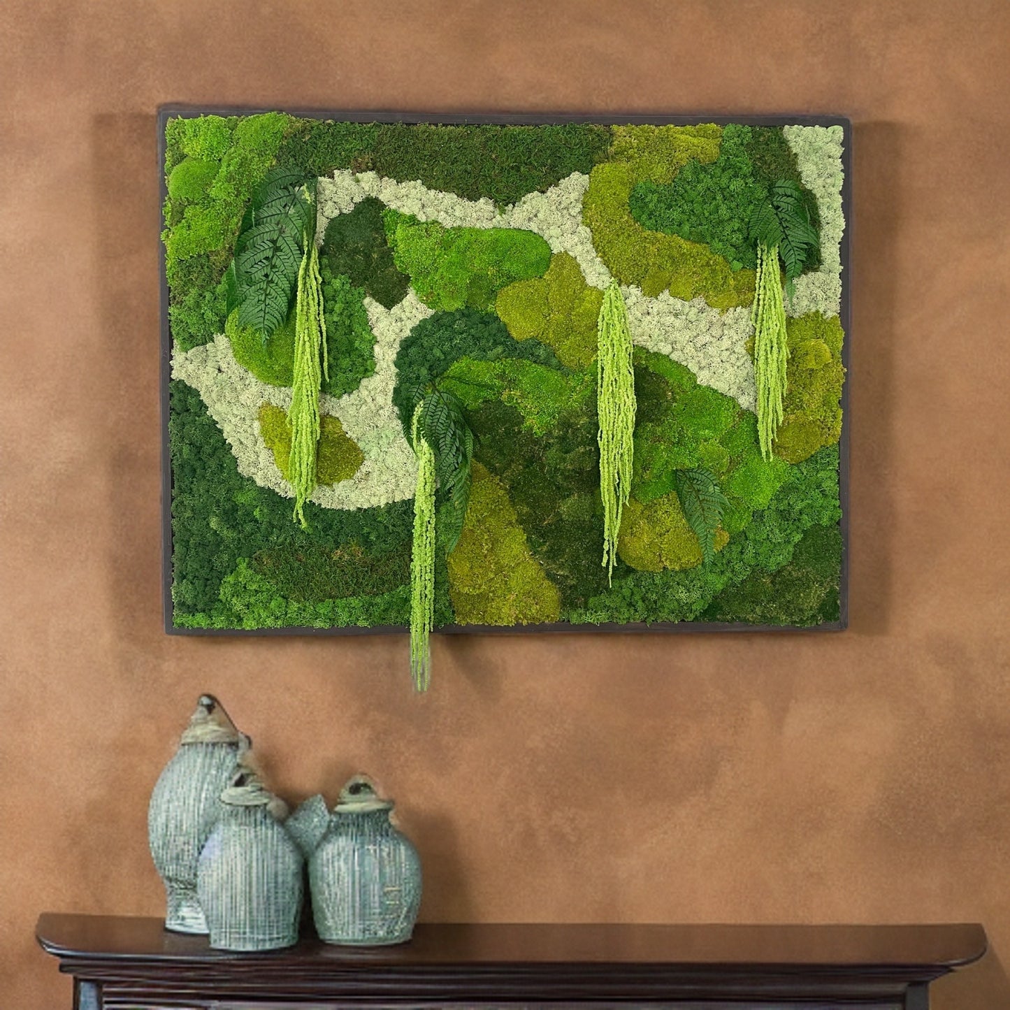 The Flowing Amazon Forest - Large Moss Art Frame