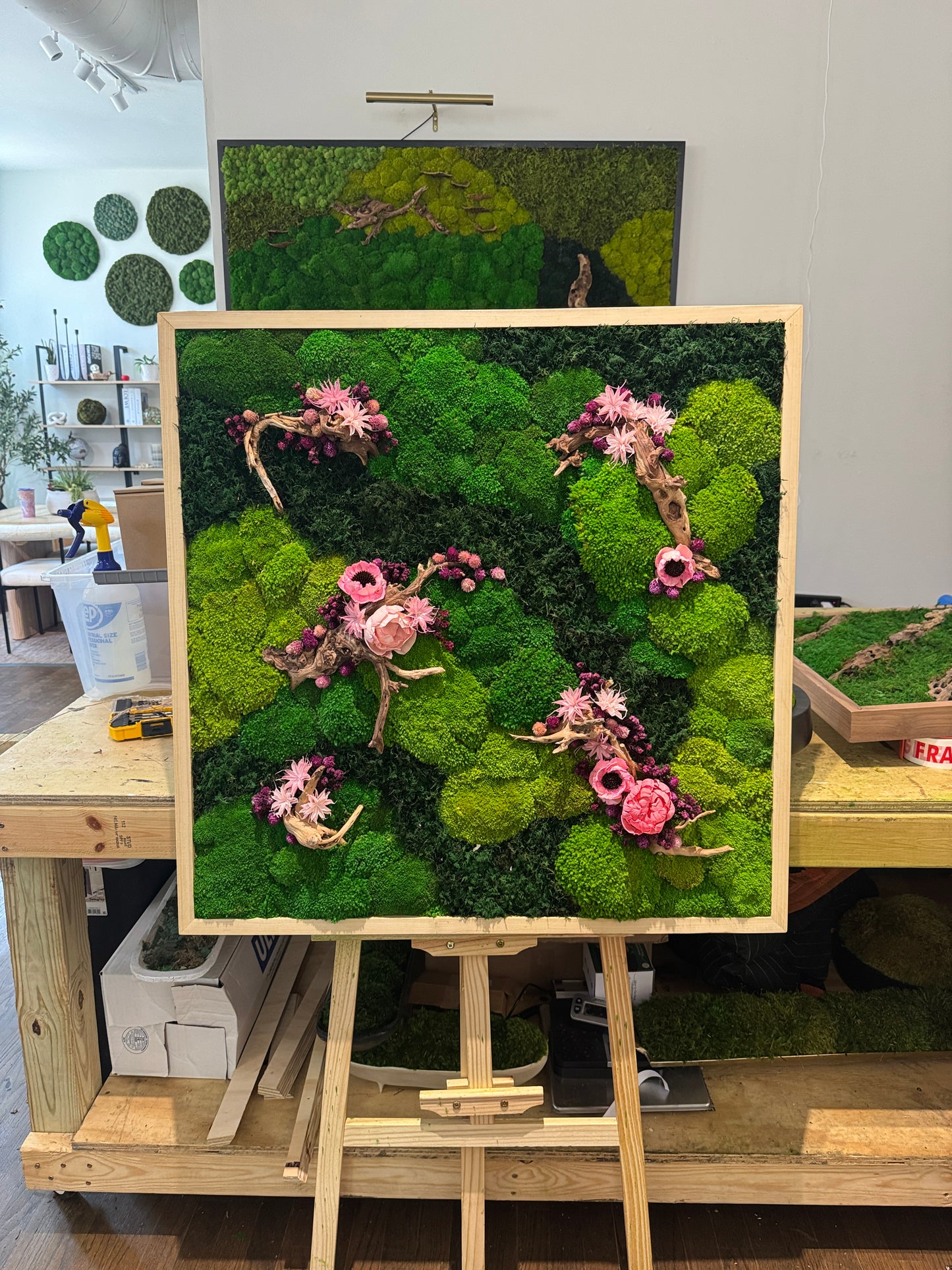 Wildwood Florals Moss Art Frame