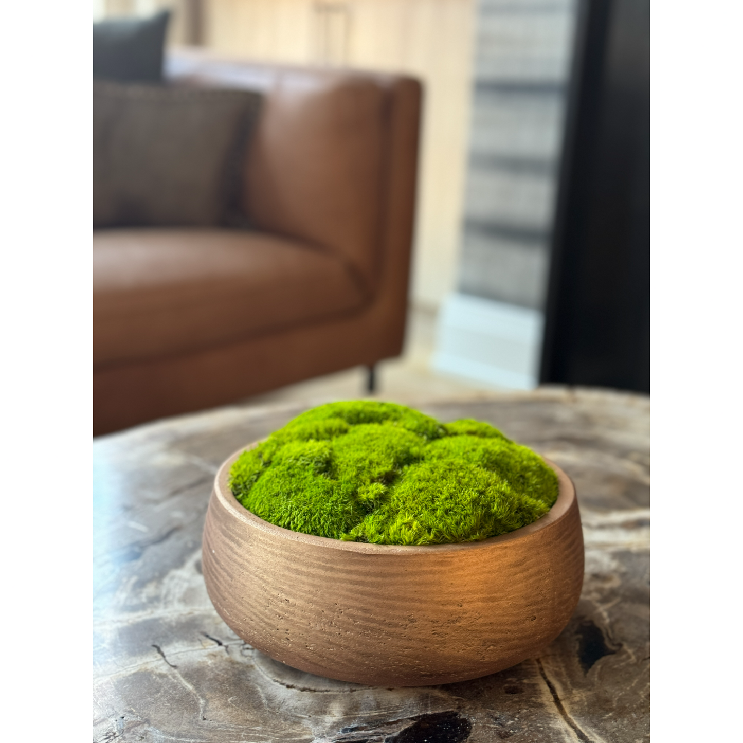 The Golden Copper Moss Bowl - Light Green