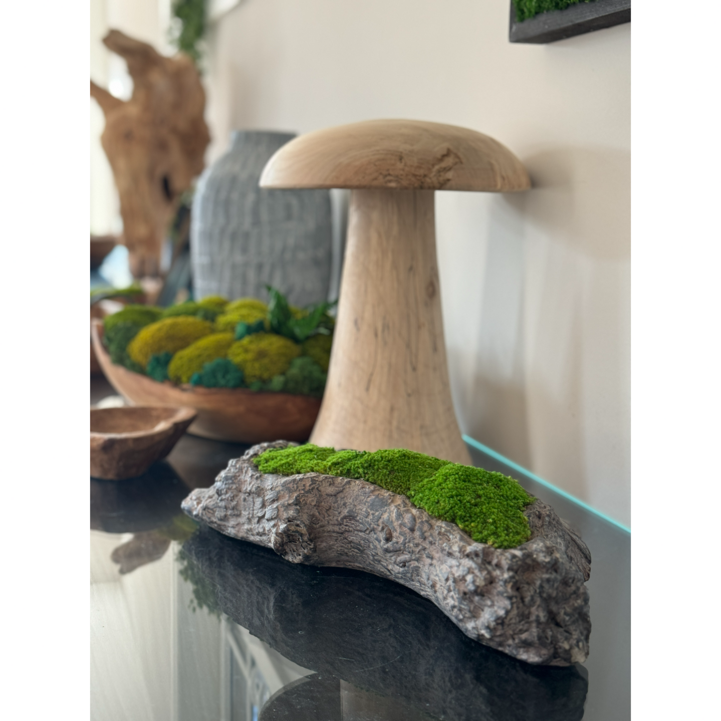 Driftwood Planter Moss Bowl