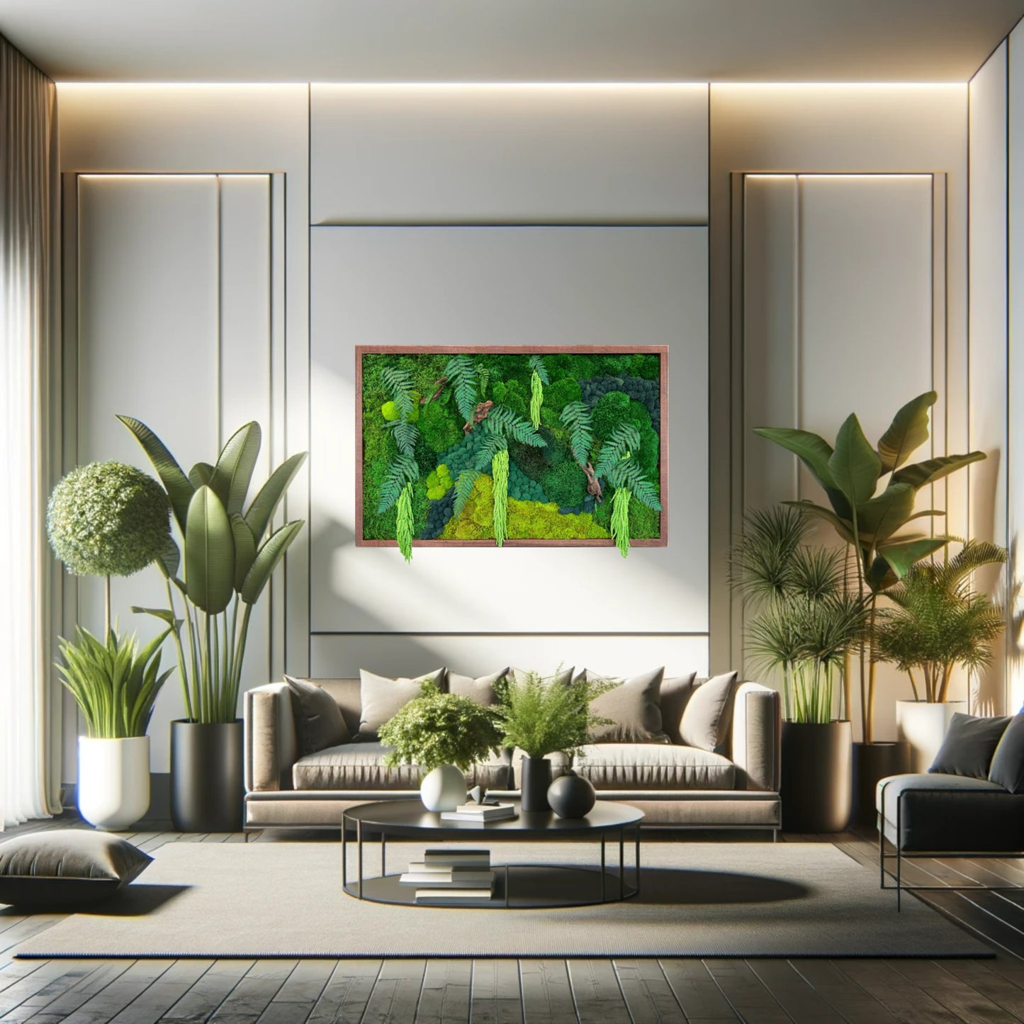 "Paradise" Moss Wall Art Frame  36x48"