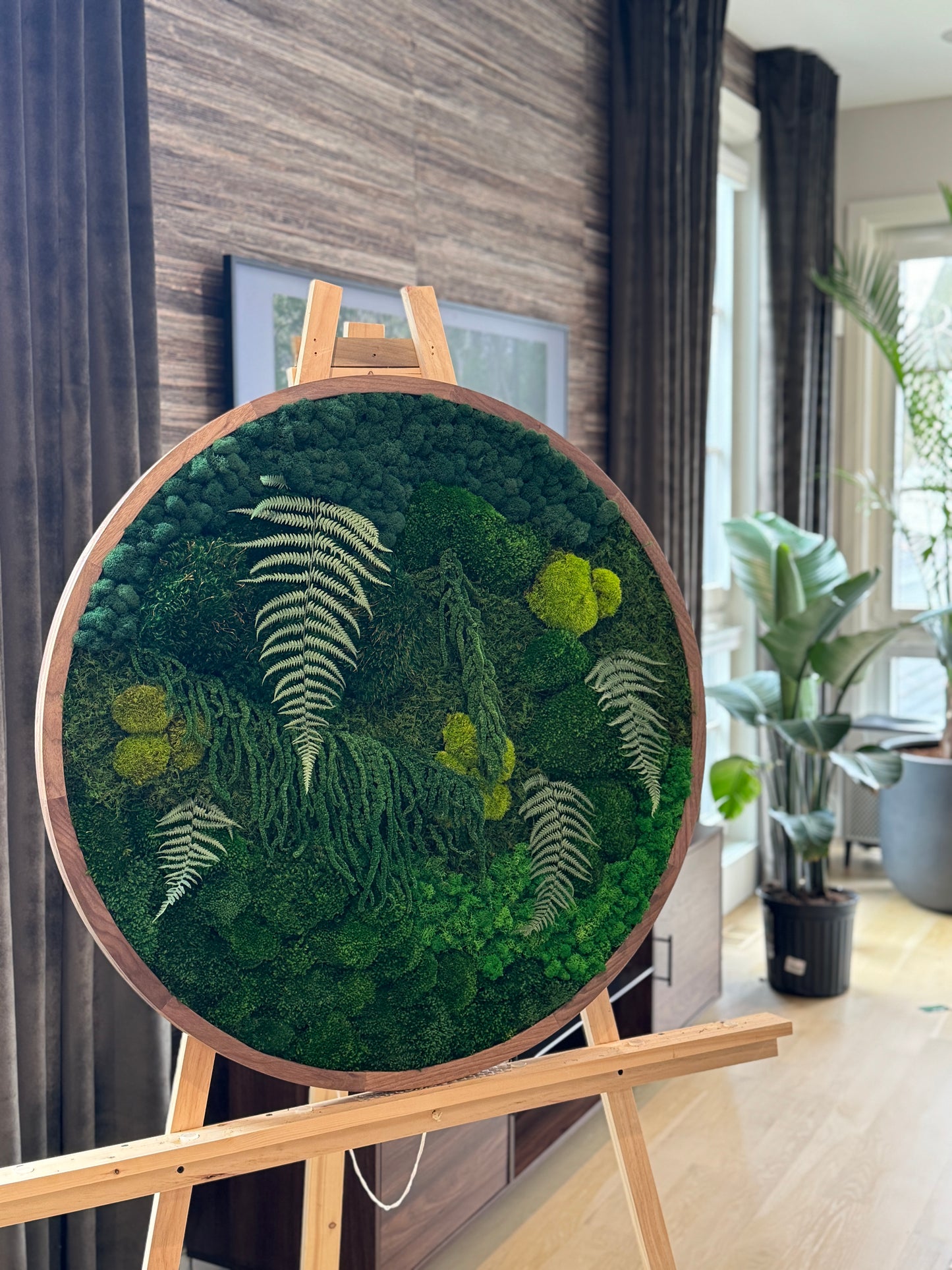 The Rainforest Sphere - Moss Circle Art Frame