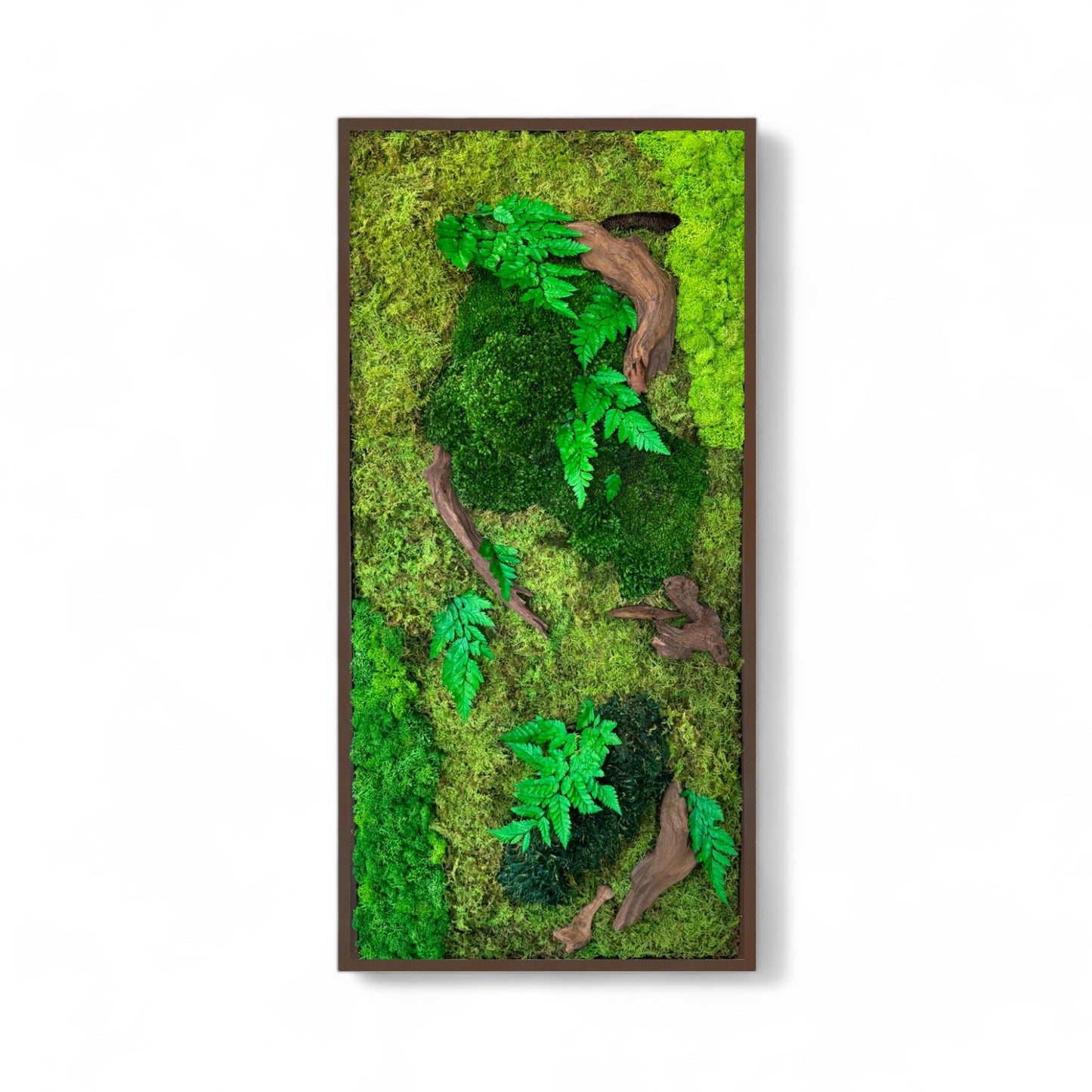 Vertical Jungle Moss Wall Art Frame