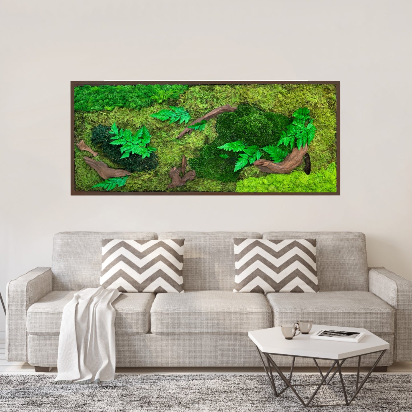 Moss Art Frame - Drifted Woods