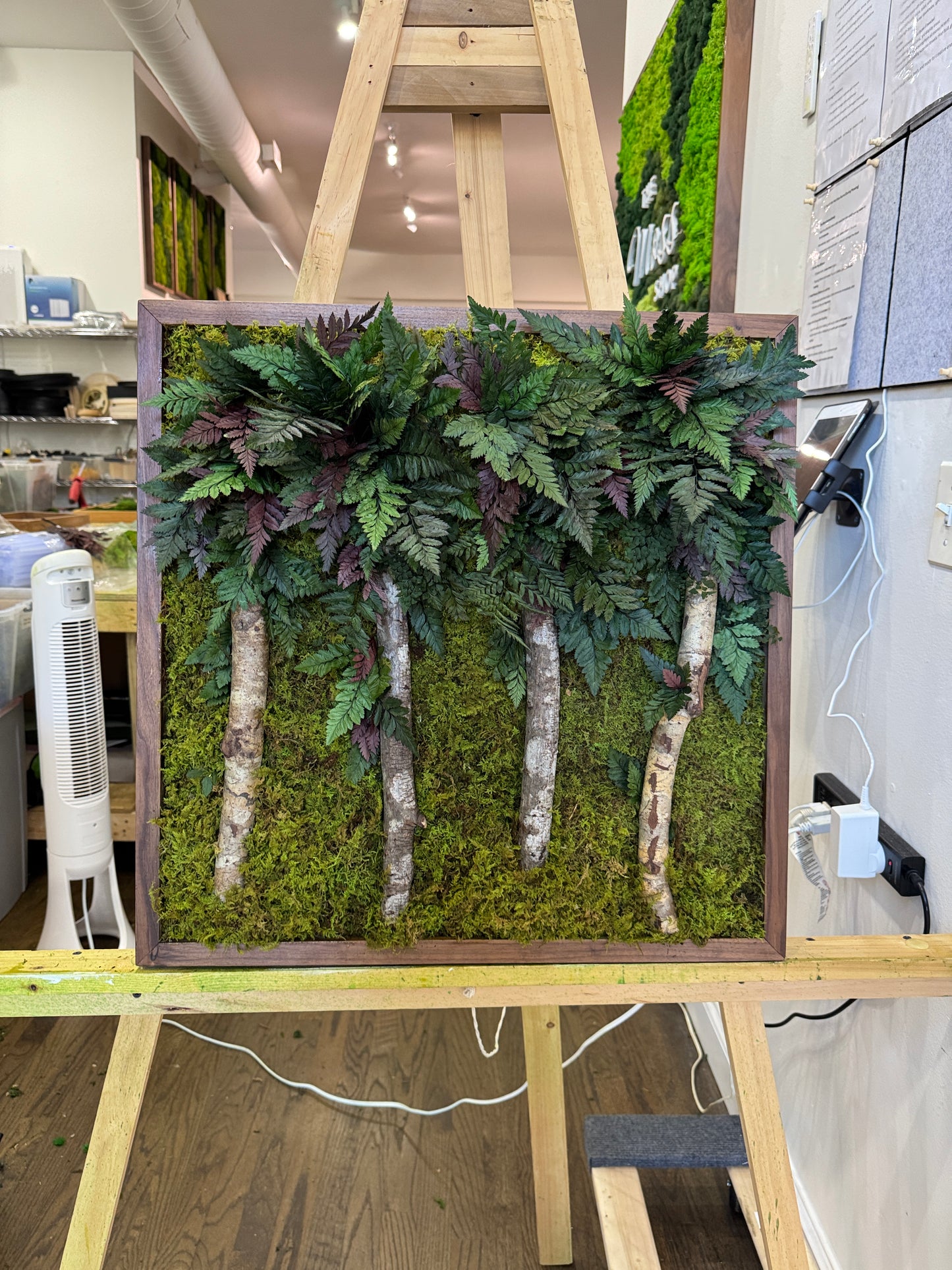 Mystic Trees Moss Art Frame