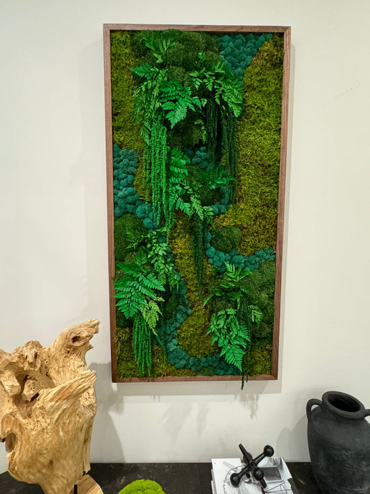 Vibrant Tropics - Moss Art Frame