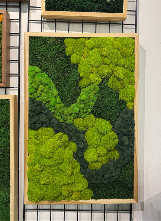 36x24 The Riverbend Moss Art Frame: Ready to Ship