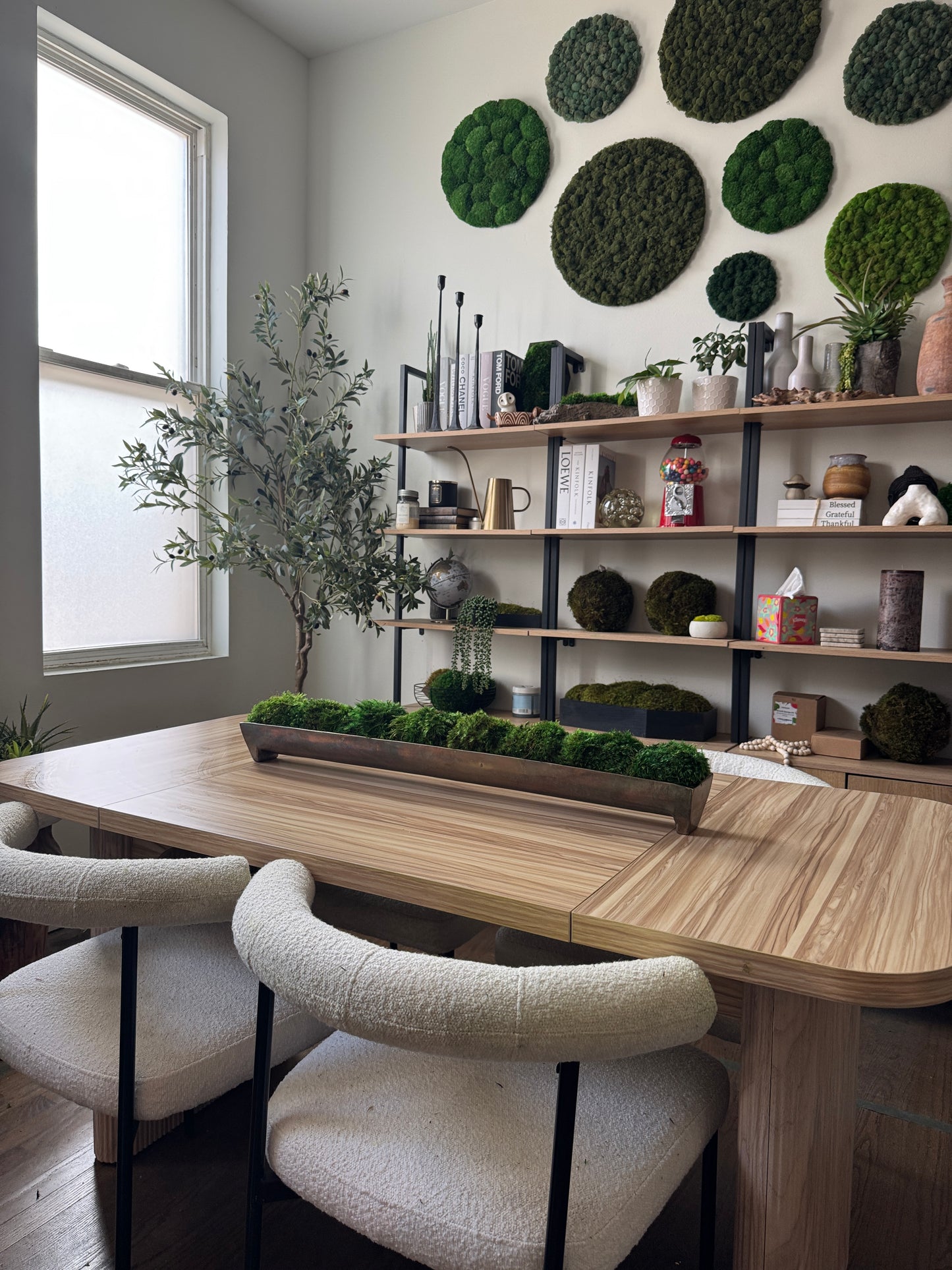 Forest Trough Metal Moss Bowl