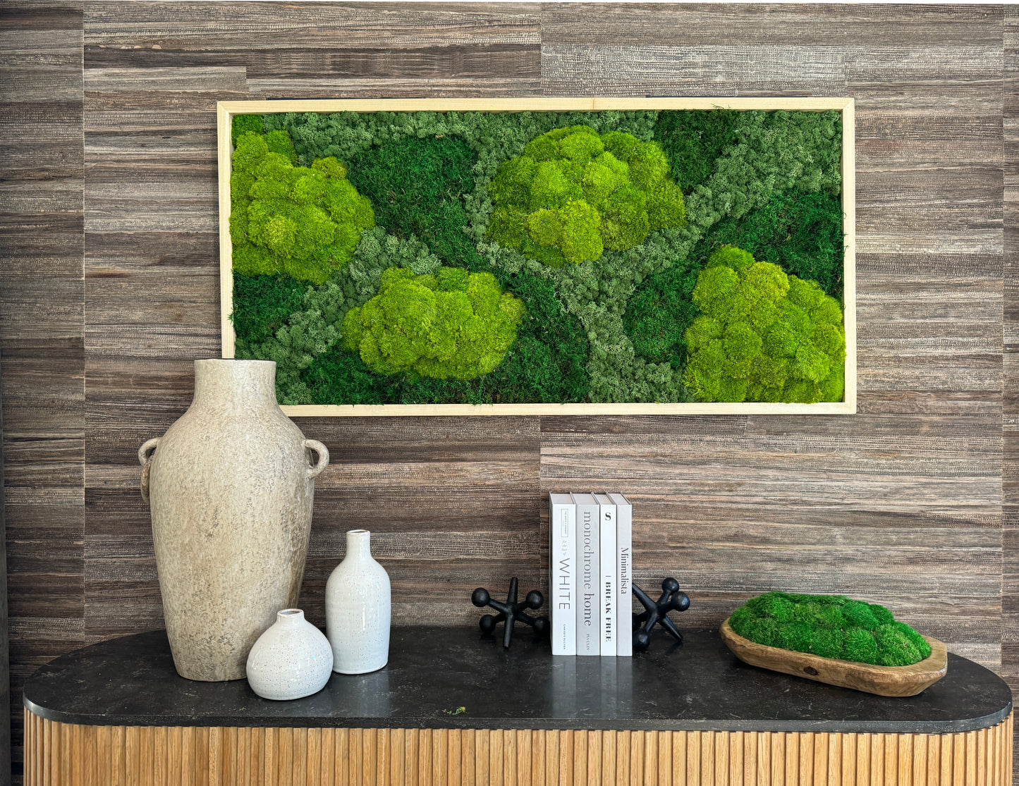 Top of the Forest Moss Art Frame