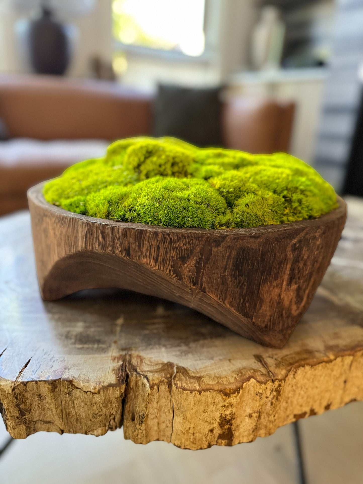 Restoration Wood Moss Bowl