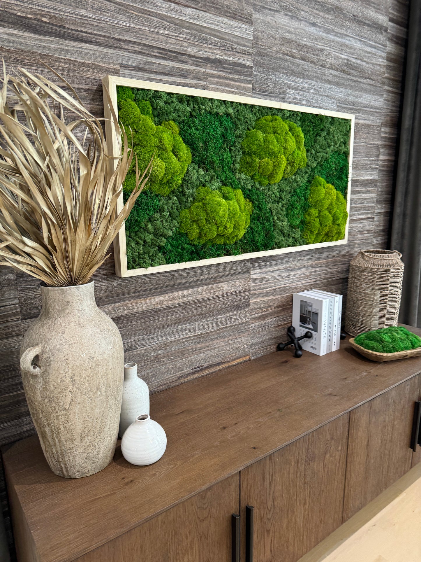 Top of the Forest Moss Art Frame