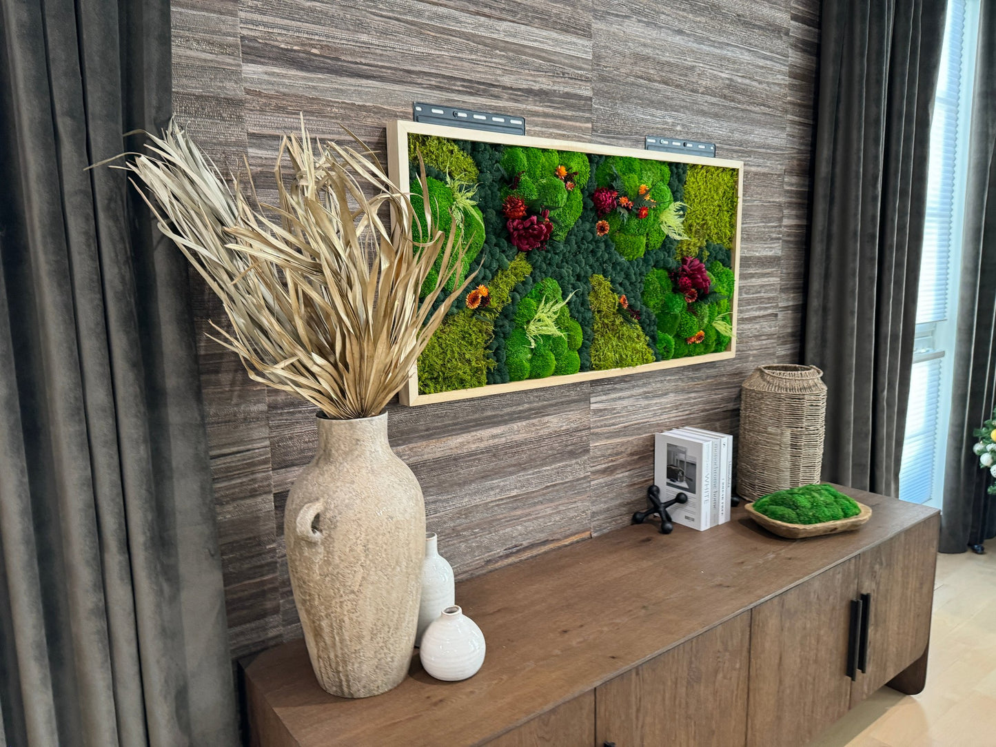 Vibrant Tropics - Moss Art Frame