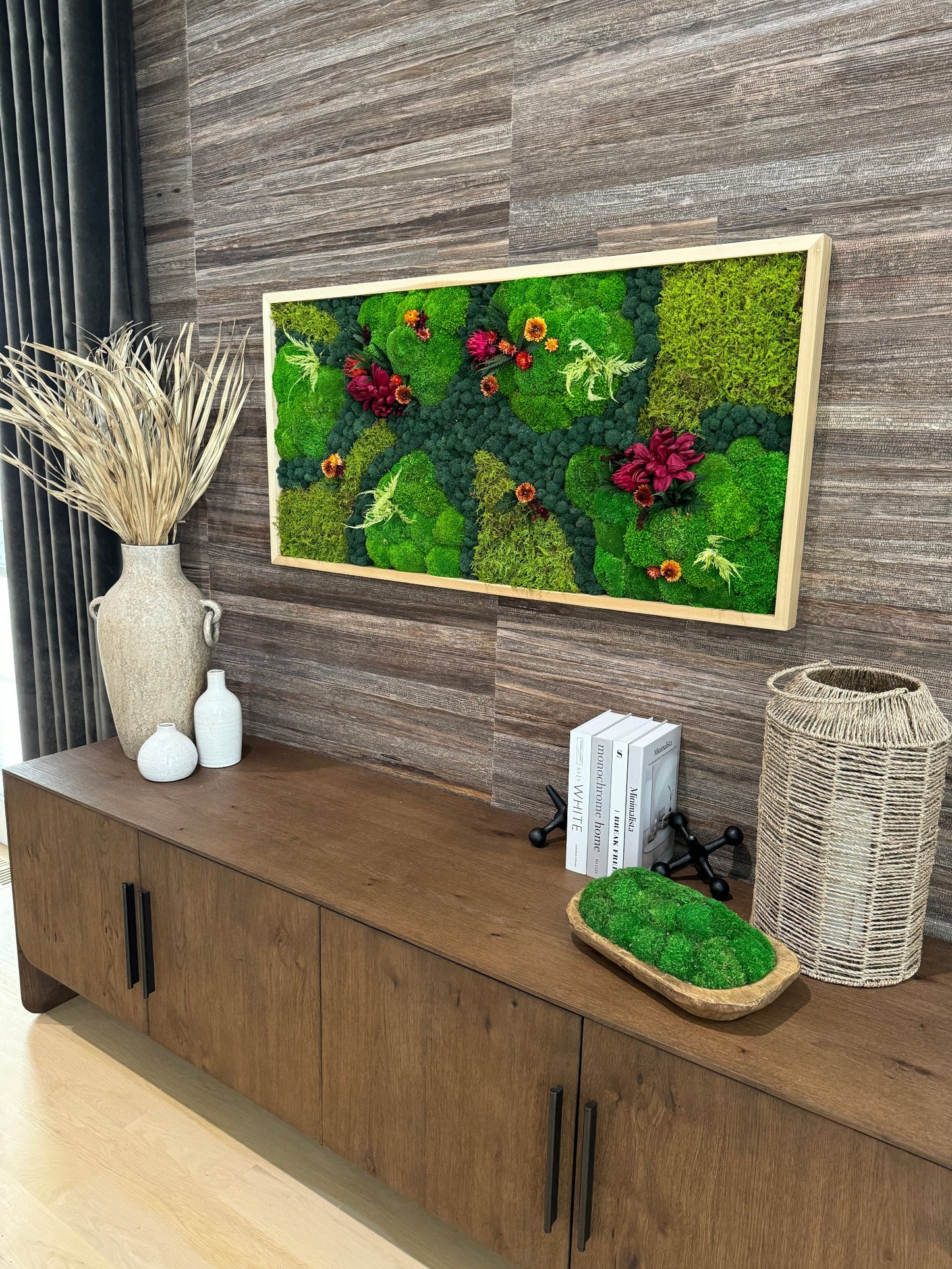 Vibrant Tropics - Moss Art Frame