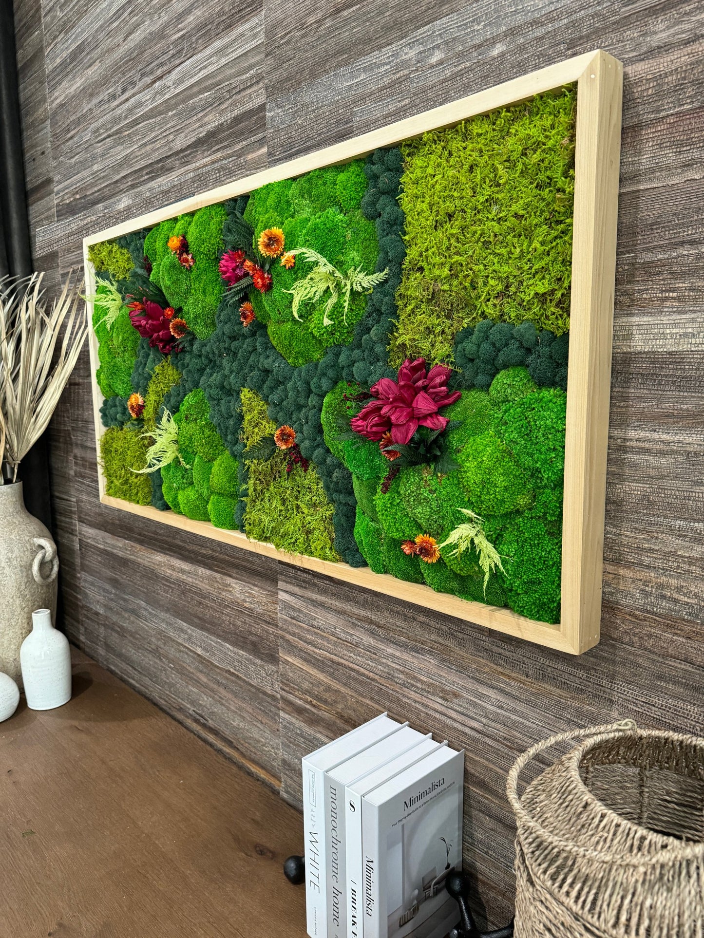 Vibrant Tropics - Moss Art Frame